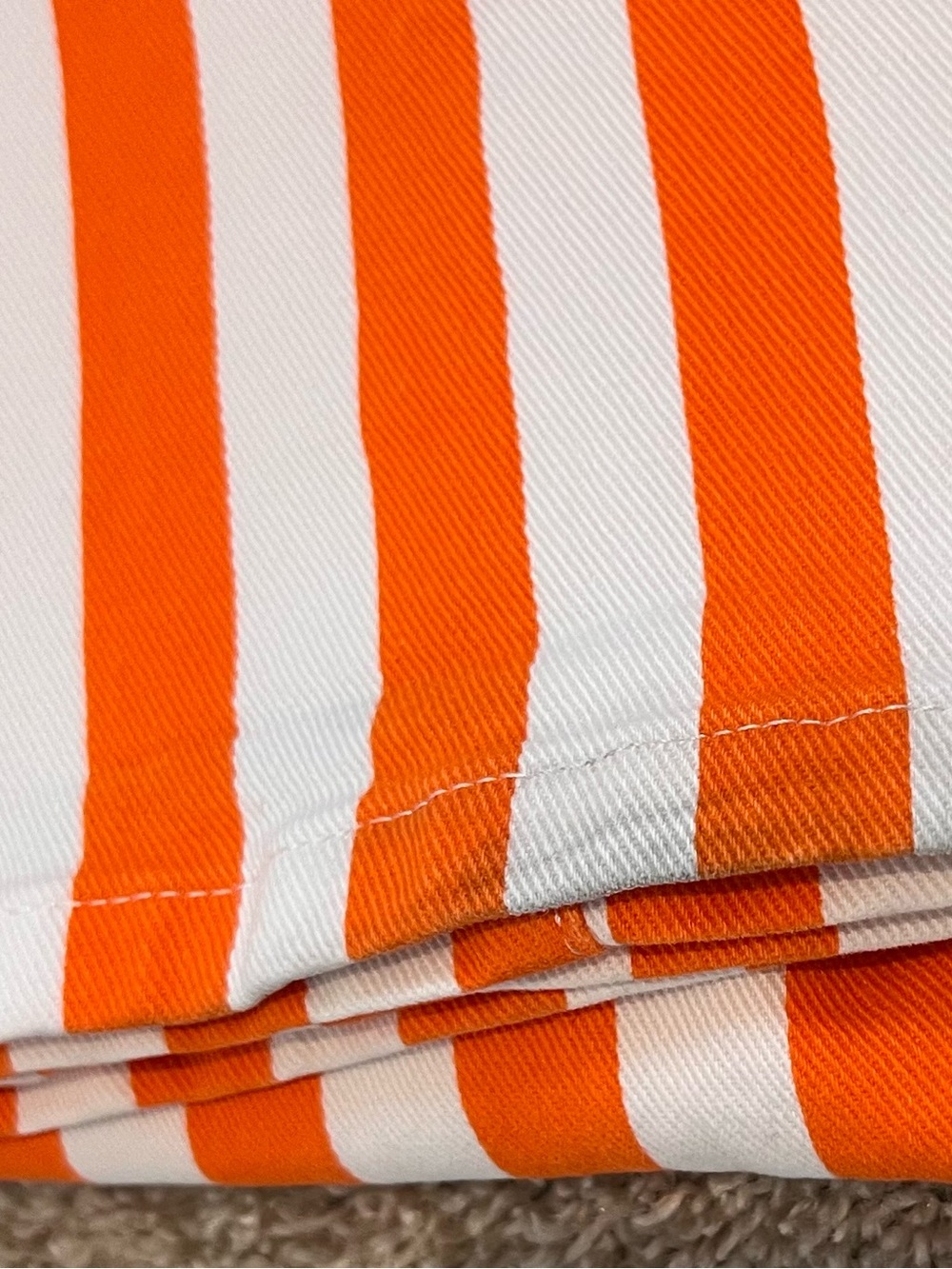 WHATAWrangler Orange and White Striped Jeans - Picture 6 of 8